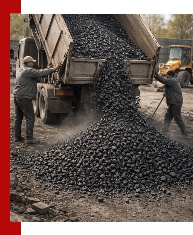 Доставка угля семечка самосвалами в Рыбинске