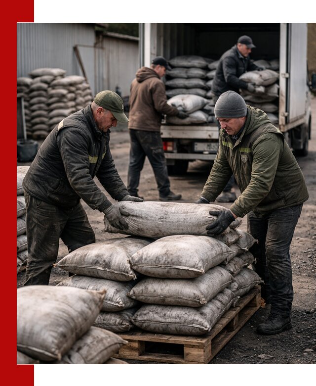 Доставка угля в мешках по выгодным ценам в Рыбинске