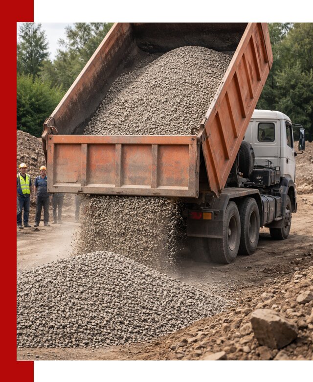 Доставка сыпучих материалов самосвалом в Рыбинске быстро и надежно