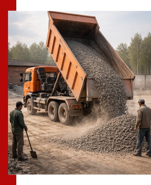 Доставка самосвалом 20 м3 в Рыбинске быстро и надежно