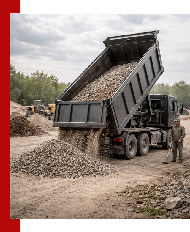 Доставка самосвалом 30 м3 по выгодным ценам в Рыбинске