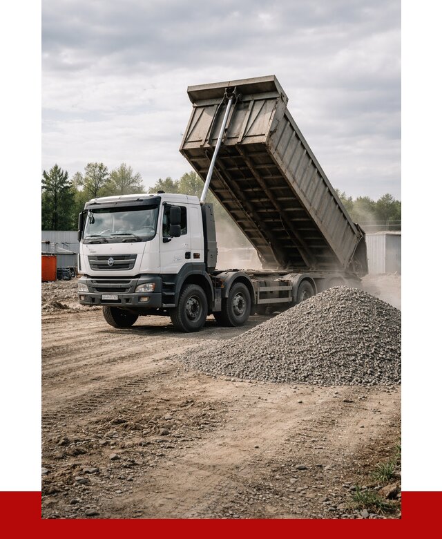 Доставка самосвалом 40 кубов в Рыбинске от 9367 р. | ПРОНЕРУДРбн