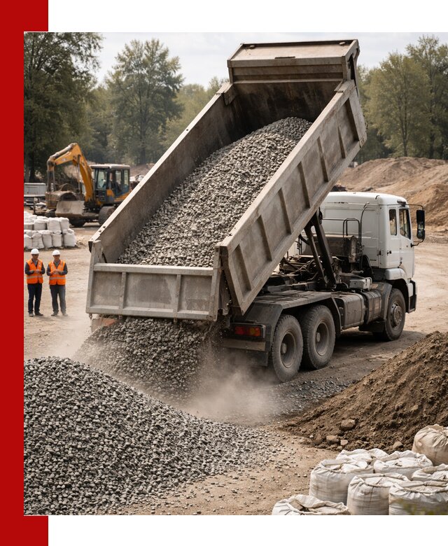 Аренда самосвала в Рыбинске для доставки сыпучих и нерудных материалов