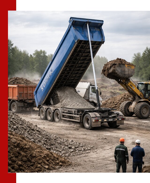 Аренда тонар 40 тонн в Рыбинске с доставкой материалов