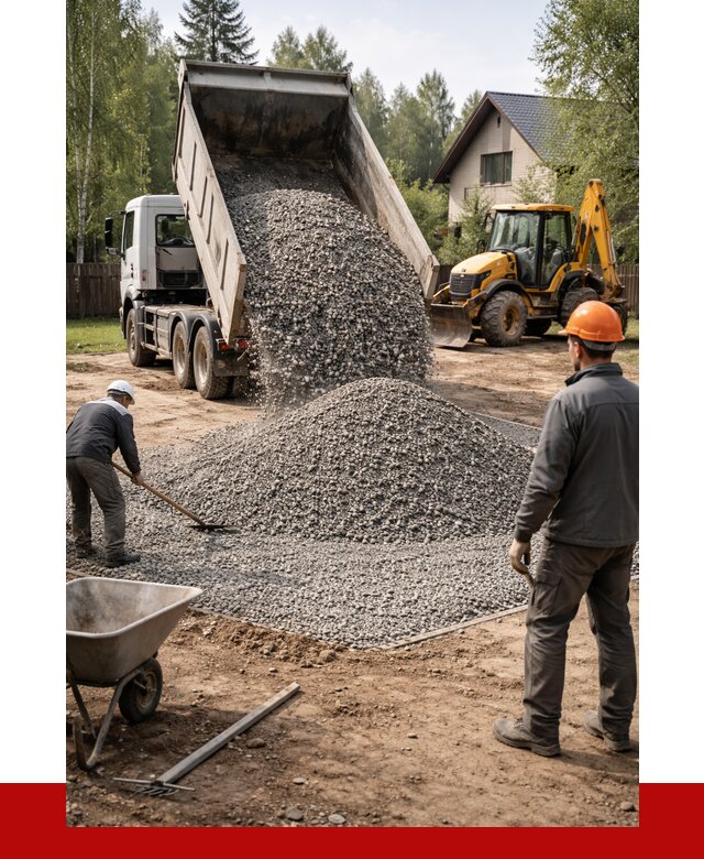 Отсыпка участка щебнем в Рыбинске от 6765 р. ПРОНЕРУДРбн