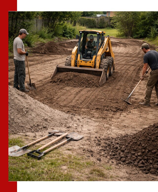 Планировка участка грунтом с вывозом и доставкой в Рыбинске