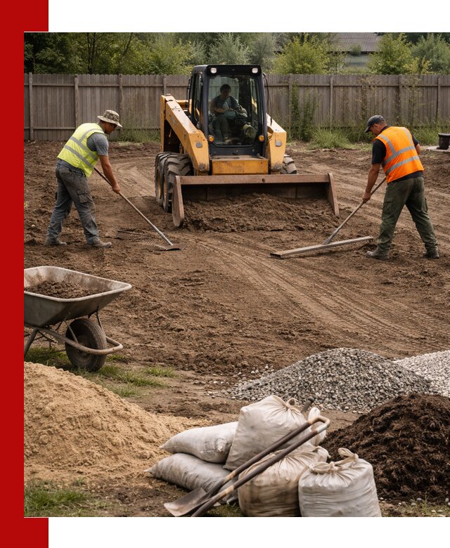 Выравнивание участка под строительство и благоустройство в Рыбинске