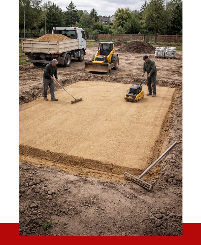 Устройство песчаной подушки в Рыбинске от 4684 р. ПРОНЕРУДРбн