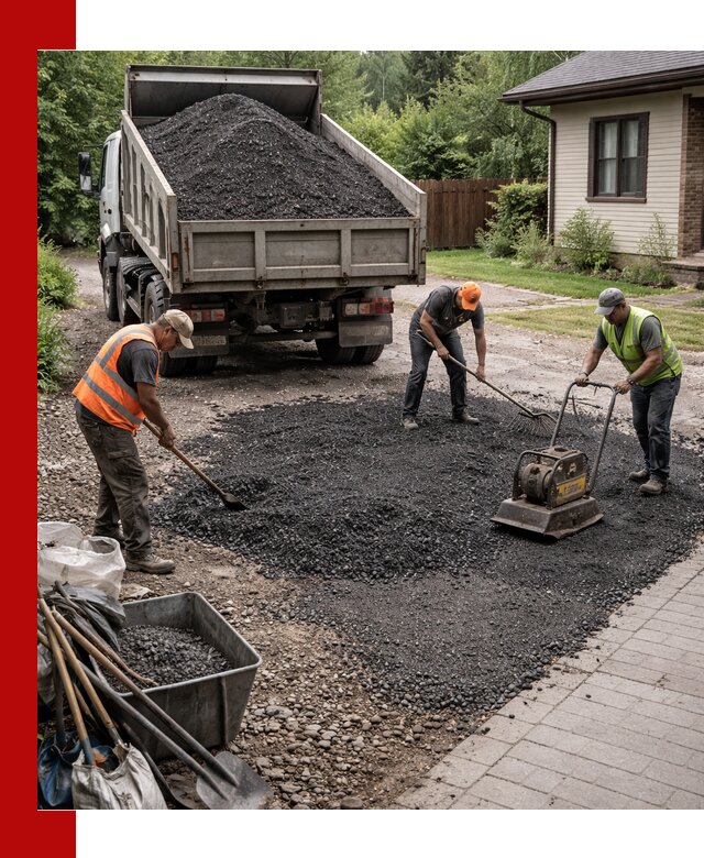 Асфальтовая крошка для двора с доставкой в Рыбинске